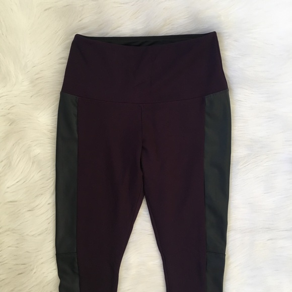 Lysse Purple Faux Leather High Waisted Leggings - Picture 3 of 8